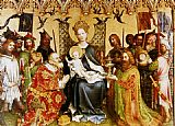 Adoration Canvas Paintings - Adoration Of The Magi (central panel of the altarpiece of the Patron Saints of Cologne)